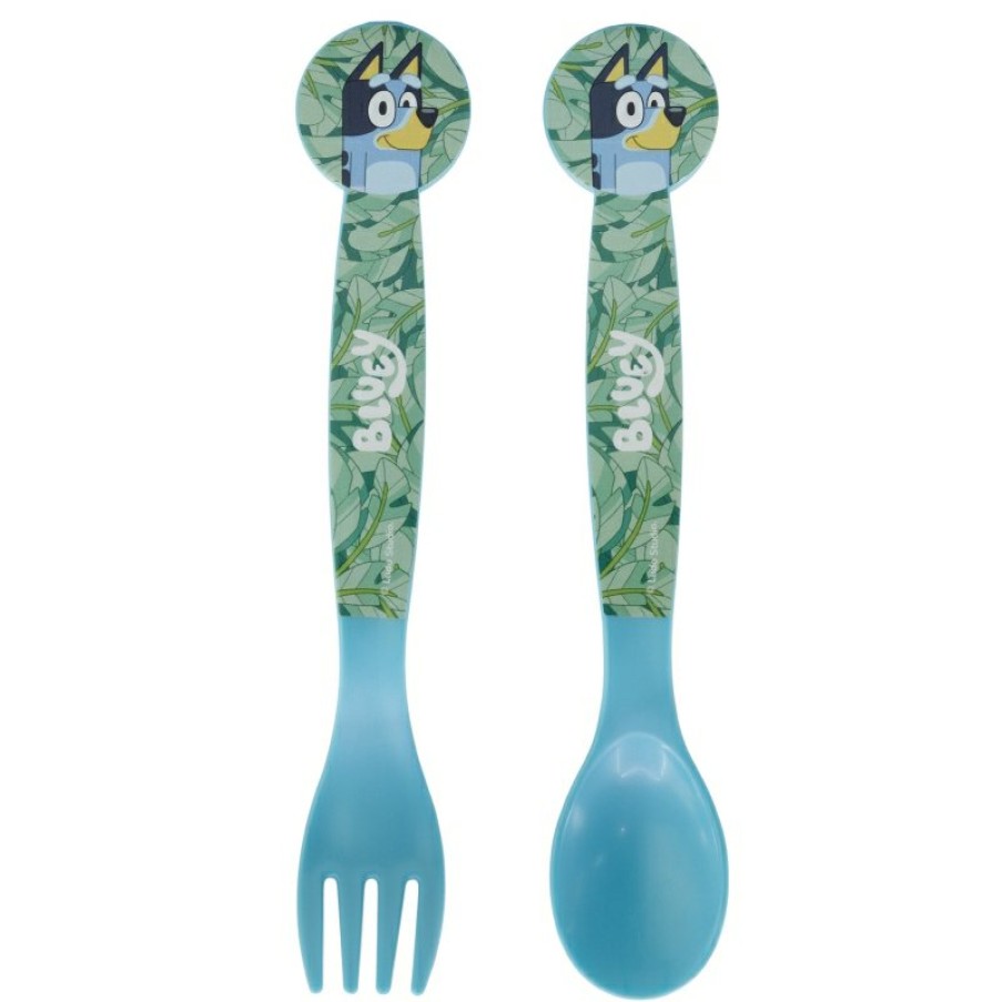 Bluey Set Of 2 Pp Bluey Cutlery | Covered