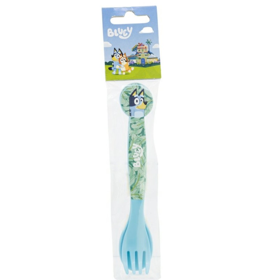 Bluey Set Of 2 Pp Bluey Cutlery | Covered